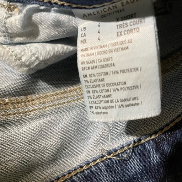 American Eagle jeans size 4 extra short - Picture 5 of 5